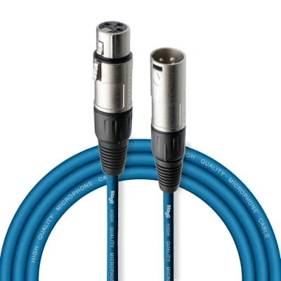 Image de Stagg SMC3 CBL Câble microphone XLR vers Bleu 3 m