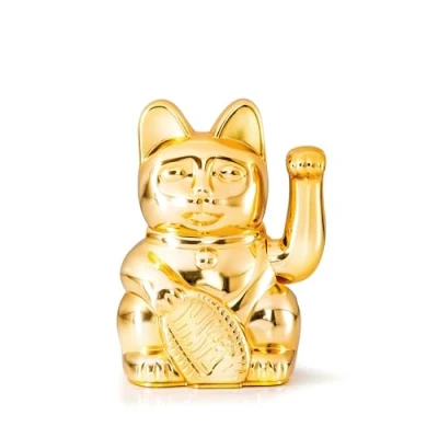 Afbeelding van Donkey Wuivende Gelukskat Egypt Limited Edition glanzend goud