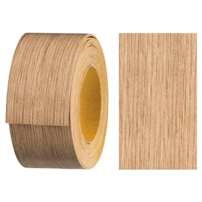 Afbeelding van Haggiy Zandband, melamine, zelfklevend, 40 mm x 5 m, voor meubels, veilige bevestiging, strijkvrij, randranden (wilde eiken)