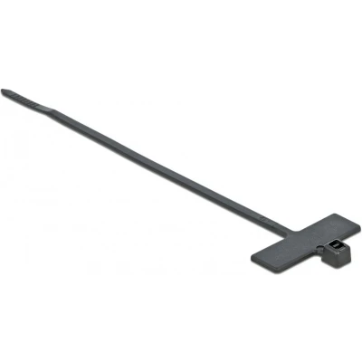 Afbeelding van Tie wraps 100 x 2,5mm / zwart met label (10 stuks)