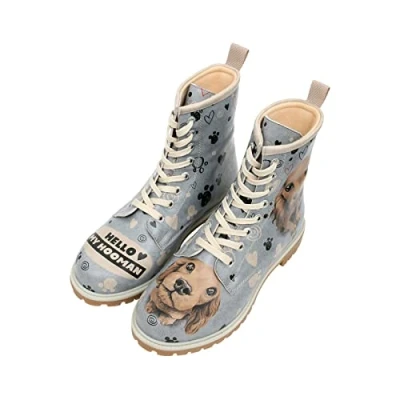 Afbeelding van DOGO Bottines végétaliennes pour femme Hello My Hooman, bleu, 36 EU