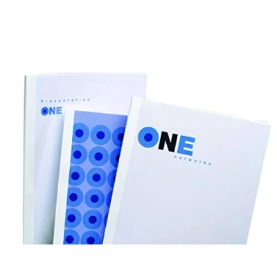 Afbeelding van GBC IB370120 binding cover A4 PVC Transparant, Wit 50 stuk(s)