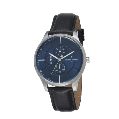 Afbeelding van Pierre Cardin La Gloire Nouvelle PC902731F101 Horloge Leer Zwart Ø 42 mm