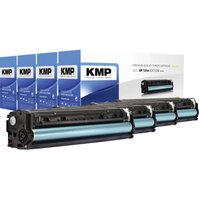 Afbeelding van KMP Toner vervangt HP 131A, 131X, CF210A, CF210X, CF211A, CF212A, CF213A Compatibel Combipack Zwart, Cyaan, Magenta, Geel 2400 bladzijden H T171V 1236,0005