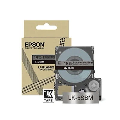 Afbeelding van Epson LK 5SBM Zwart, Zilver