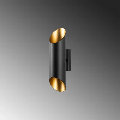 Afbeelding van Asir Wandlamp Zwart goud 8 x 12 30