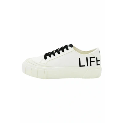 Afbeelding van Desigual LIFE IS Awesome Platform Sneakers laag, Dames, Maat: 39, White Polyester