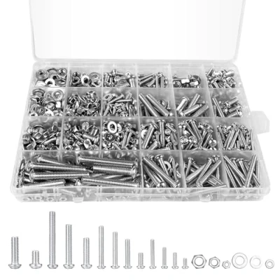 Afbeelding van Frevoitna Set van 1080 schroeven M3 M4 M5 M6 schroefdraadschroeven assortiment verzinkte en moeren