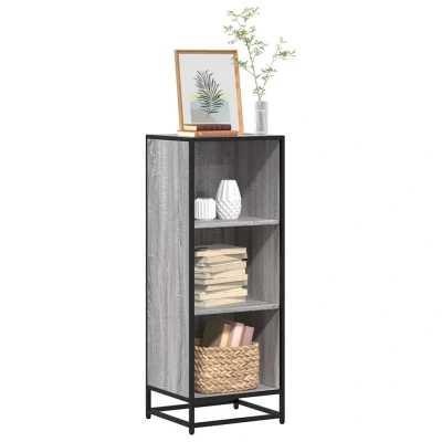 Afbeelding van vidaXL Boekenkast 40x35x107,5 cm bewerkt hout grijs sonoma eikenkleur