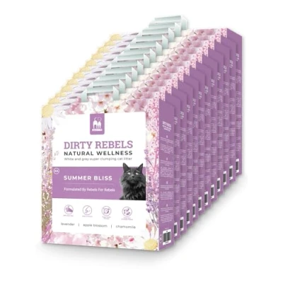 Afbeelding van Kattenbakvulling Natural Wellness Summer Bliss 12 pack 120kg met etherische olie