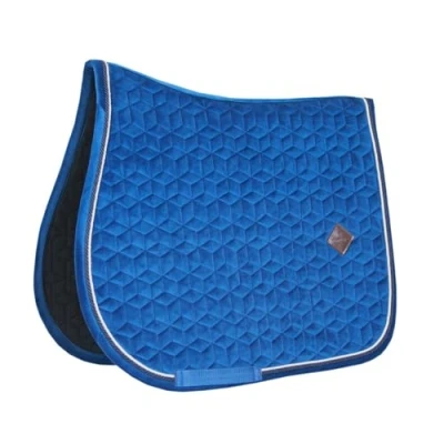 Afbeelding van Kentucky Zadeldekje Basic Velvet Springen Navy Cob