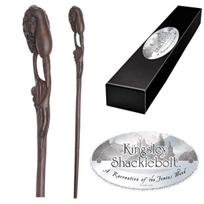 Afbeelding van Noble Collection Harry Potter Kingsley Shaklebolt / Romeo Wolkenveldt Toverstaf Toverstok Replica