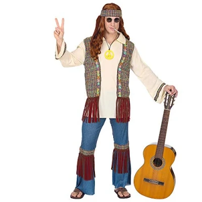 Afbeelding van WIDMANN Peace and love hippie outfit voor mannen S Volwassenen kostuums