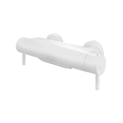Afbeelding van HotBath Buddy/Buddy thermostatische badmengkraan met cascade uitloop Mat wit