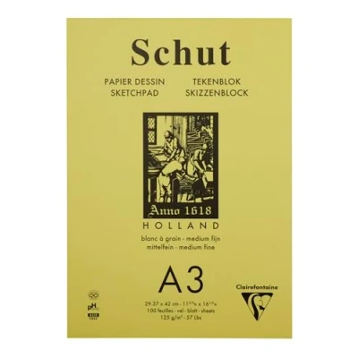 Afbeelding van Schut Tekenblok Dessin 125 gram 100 Vel Groen A3