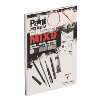 Image de Bloc PaintON MIX9 27 feuilles ass (9x3F) A5 250g