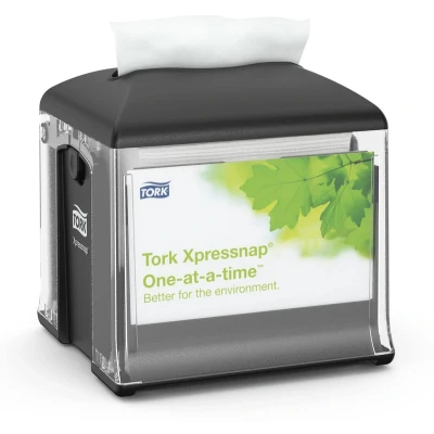 Afbeelding van Tork Xpresssnap Snack servetdispenser Tabletop, zwart (N10) (272808)