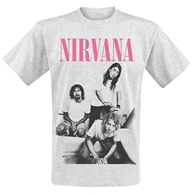 Afbeelding van Nirvana Bathroom Photo Heren T shirt S Grijs