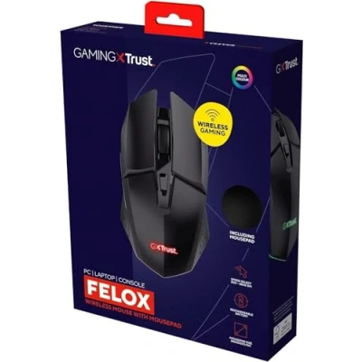 Afbeelding van Trust GXT 112 Felox Draadloze Gaming Muis &amp; Muismat Zwart