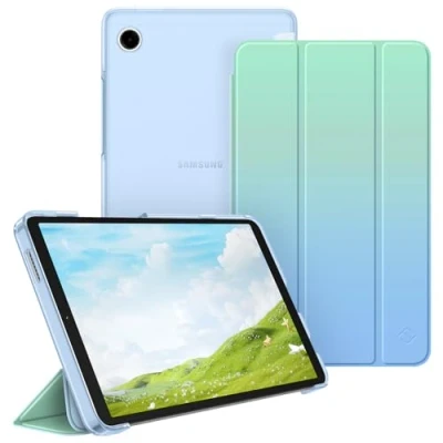 Afbeelding van Fintie Ultradunne beschermhoes voor Samsung Galaxy Tab A9 8,7 inch 2023, doorschijnende achterkant hoes tablet SM X110/X115/X117, kleurverloop