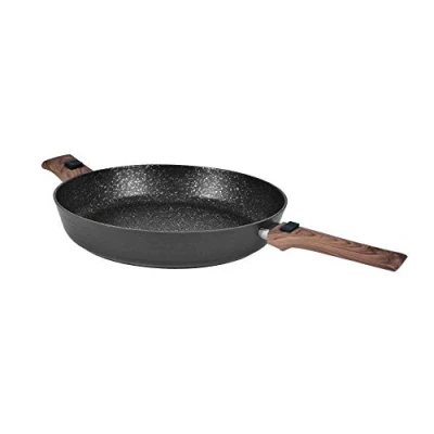 Afbeelding van Durandal Legende pan met: afneembare handgreep in houteffect, verhoogde randen, voor alle warmtebronnen, diameter 20, 24, 28 en 32 cm