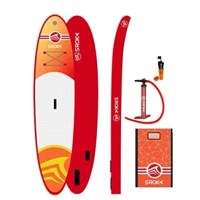 Afbeelding van Sroka Supboard Opblaasbaar Malibu 320 Cm Wit/oranje 8 delig