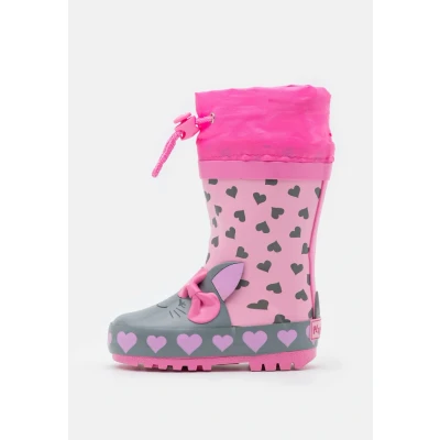 Afbeelding van Playshoes Katze Regenlaarzen voor kinderen, Maat: 23, Pink Kunststof