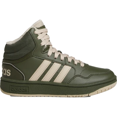 Afbeelding van Adidas Hoops 3.0 Mid IH7895 Schoenen Junior Night Cargo Clay Brown Core Black EU 35 Groen