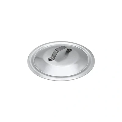 Afbeelding van Pentole Agnelli Professioneel zwaar rond deksel van 3 mm aluminium met kleine gespgreep, diameter 16 cm.
