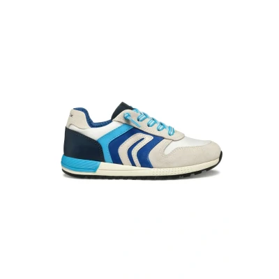 Afbeelding van Geox Sneakers laag voor kinderen, Maat: 33, White royal Leer en textiel