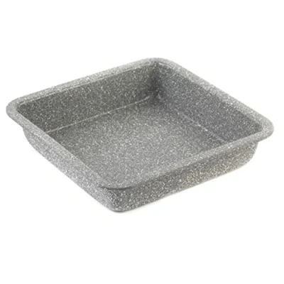 Afbeelding van Salter Square Baking Brownie Pan Non Stick Marble Collectie 23cm koolstofstaal