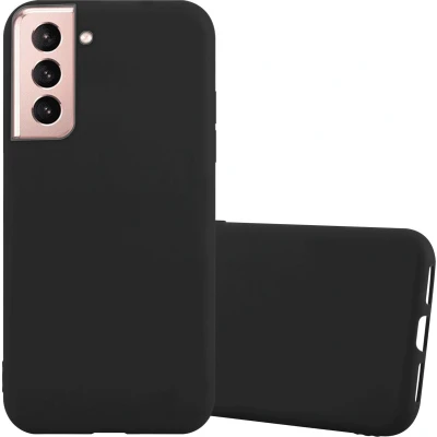 Afbeelding van Cadorabo Hoesje geschikt voor Samsung Galaxy S21 5G in CANDY ZWART Beschermhoes gemaakt van flexibel TPU silicone Case Cover