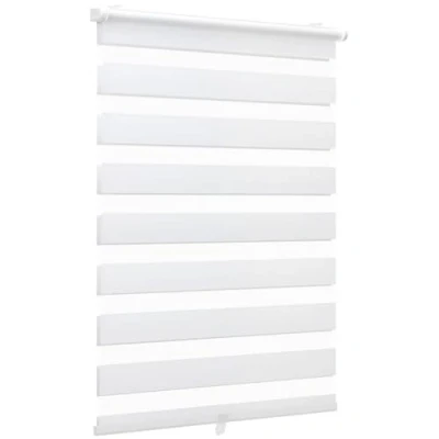 Afbeelding van Sekey Klemmfix dubbel rolgordijn, zonder boren, draadloos, 105 x 150 cm, wit