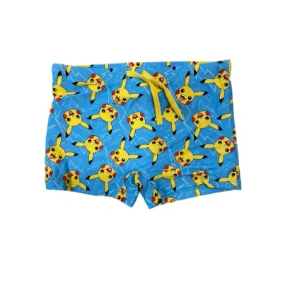Afbeelding van Fashion UK Pokemon badpak voor kinderen, Pokeball Pikachu, boxershort zee kinderen [karakters], Hemelsblauw, 6 jaar