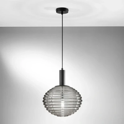 Afbeelding van Hanglamp Ripple, goudkleurig/opaal, Ø 18 cm