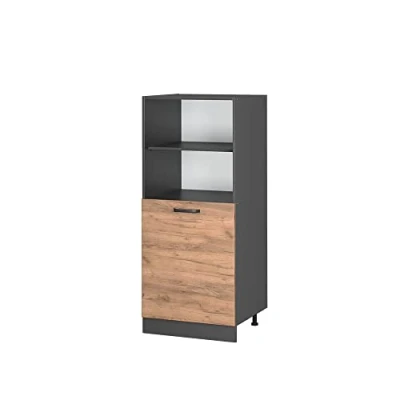 Afbeelding van Vicco Ovenombouwkast R Line, Krachtige eik goud/Antraciet, 60 cm