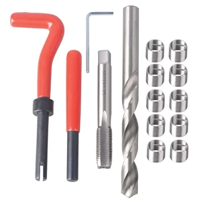 Afbeelding van DAYUAN M12 x 1,25 mm schroefdraadreparatieset, spiraaldraad reparatiegereedschap, draadinzetset, compatibel handgereedschapsset voor autoreparatie