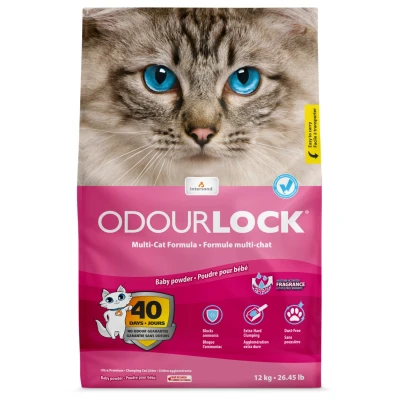 Afbeelding van Odourlock Baby Powder Kattenbakvulling 12 kg