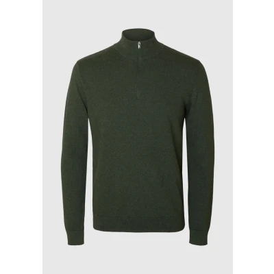 Afbeelding van SELECTED HOMME Trui Half Zip Berg Donker groen S