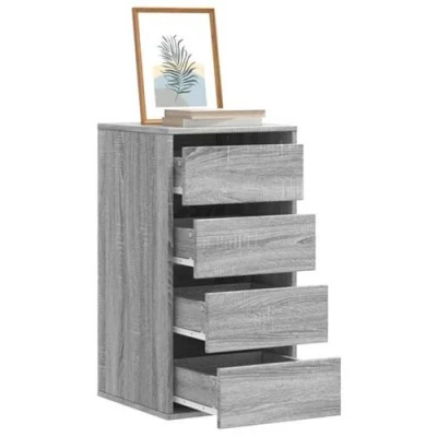 Image de vidaXL Commode d&#039;angle sonoma gris 40x41x76 cm bois d&#039;ingénierie852866