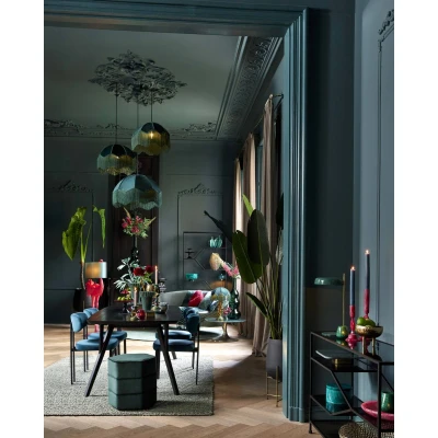 Afbeelding van Light &amp; Living Hanglamp Malacia Velvet 60cm Groen