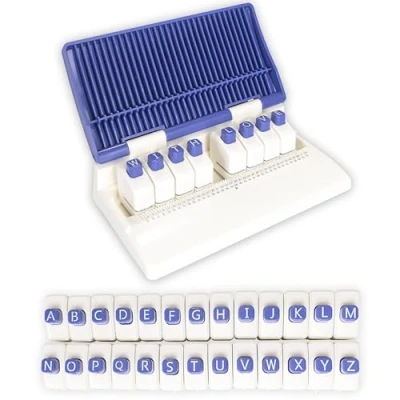 Afbeelding van Crafts&amp;Co Ponsen Set voor Papier Letter Pons Stansen Stempels Knutselen Volwassen