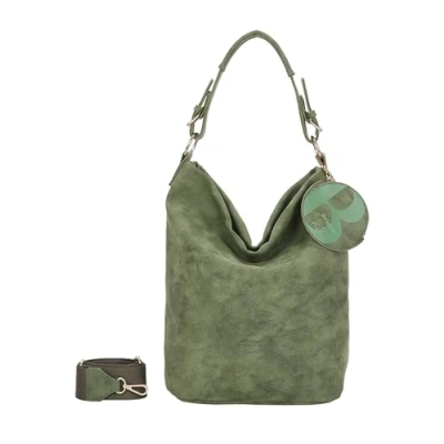 Afbeelding van Fritzi aus Preußen Schoudertas Brigitte X Hobo Bag Olive Olijfgroen