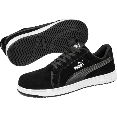 Afbeelding van Puma Icon Suede Black Laag S1P 640010 Zwart 48