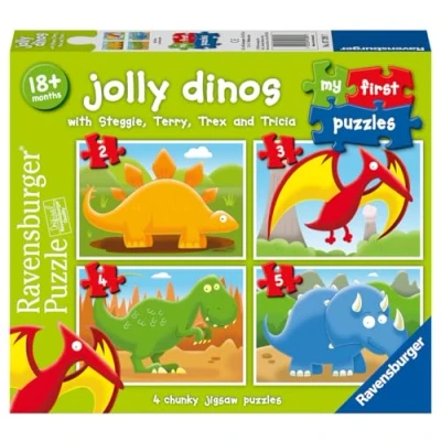 Afbeelding van My First Puzzles Jolly Dinos 2, 3, 4, 5 PC