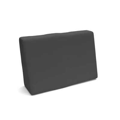 Afbeelding van POKAR Kussen voor europallets, waterdicht, 1 x rugleuning 60 cm 40 20/10 cm, van koudschuim, zeer comfortabel, tuinbank, zonder pallet, antraciet