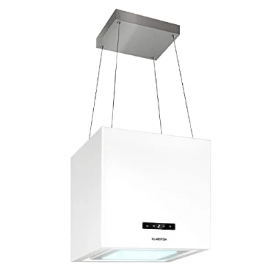 Afbeelding van Klarstein Kronleuchter Smart Eilandafzuigkap 595m3/h App Bediening LED paneel Wit