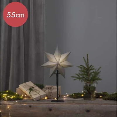 Afbeelding van Zwarte kerstster Ozen 55cm