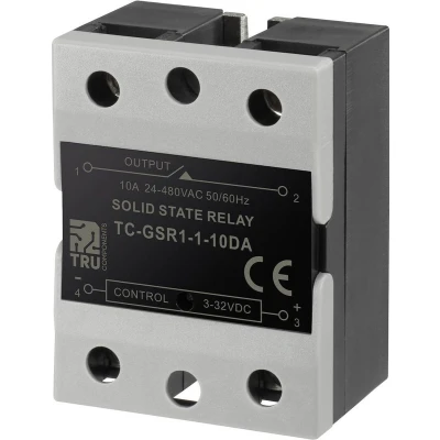 Afbeelding van TRU COMPONENTS Halfgeleiderrelais TC GSR 1 10DA 10 A Schakelspanning (max.): 480 V/AC DC circuit stuk(s)