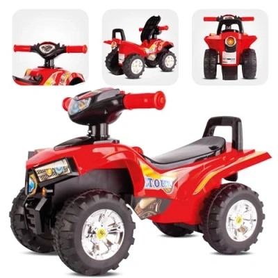 Afbeelding van Quad voor kinderen 1 jaar, Rutscher, Babyquad, glijvoertuig babyauto (rood)